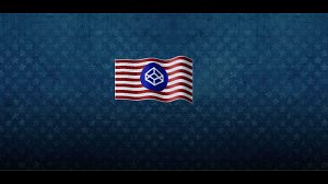animated american flag with codepen logo on it
